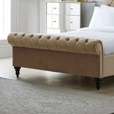 Chester Gold Upholstered Bed Frame - Pendle Village Furniture